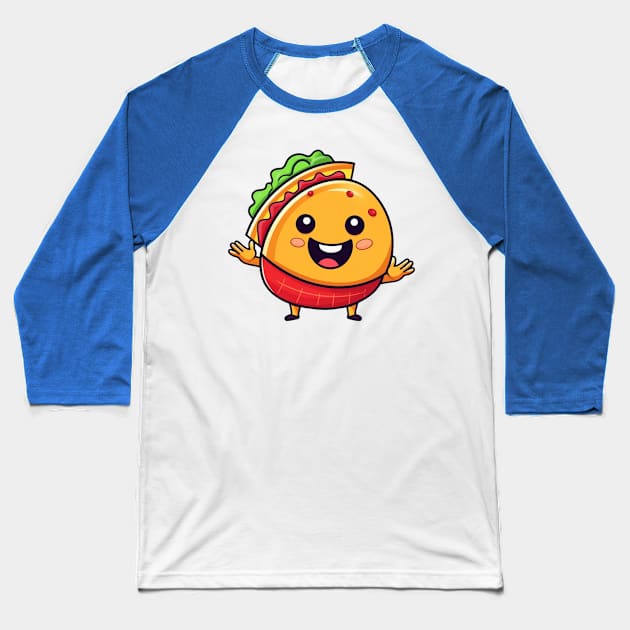 kawaii Taco T-Shirt cute potatofood Baseball T-Shirt by nonagobich